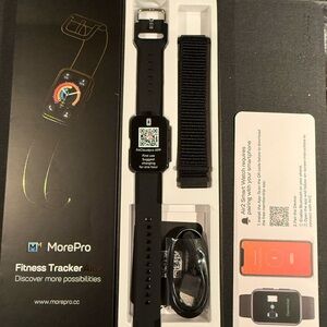 Black Fitness Tracker Watch